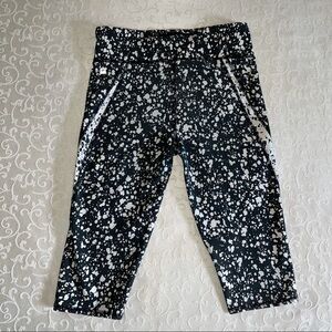 Fabletics Splatter Print Capri Crop Leggings